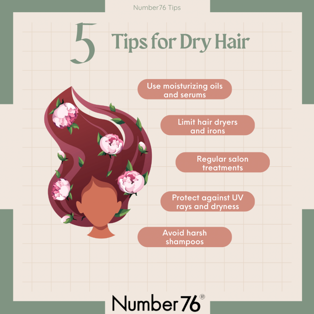 5 Tips for Dry Hair Treatment - Number76 Singapore Hair Salon