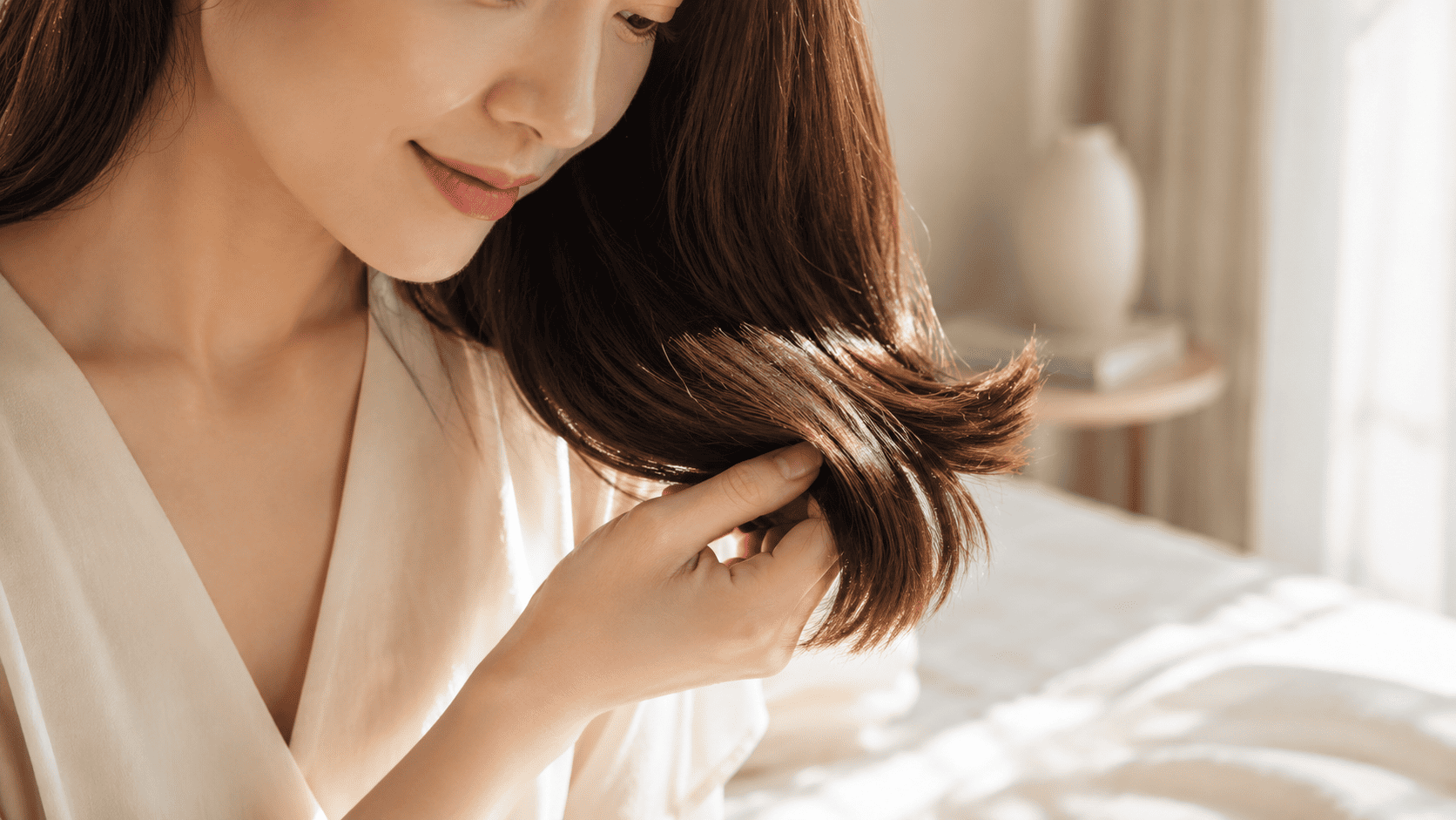 Healthy-looking hair ends